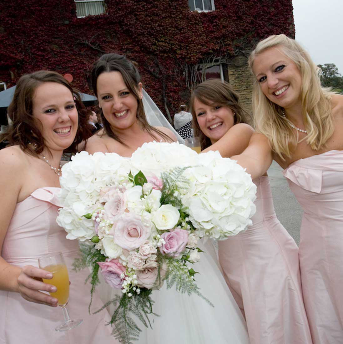 Bride & bridesmaids